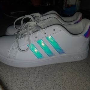 Adidas iridescent shoes